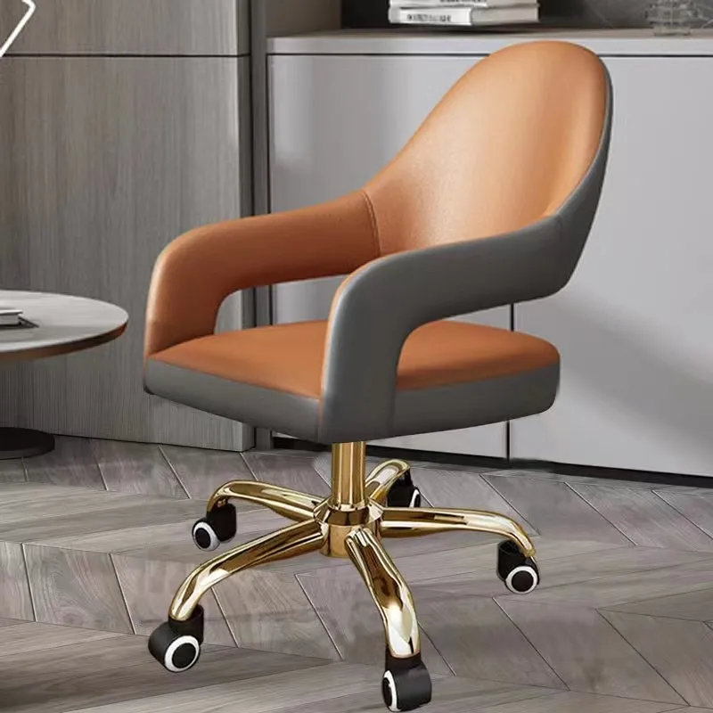 Луксозен компютър домакински въртящ се учебен стол Ергономична облегалка шеф офис стол удобен дълготраен грим мебели