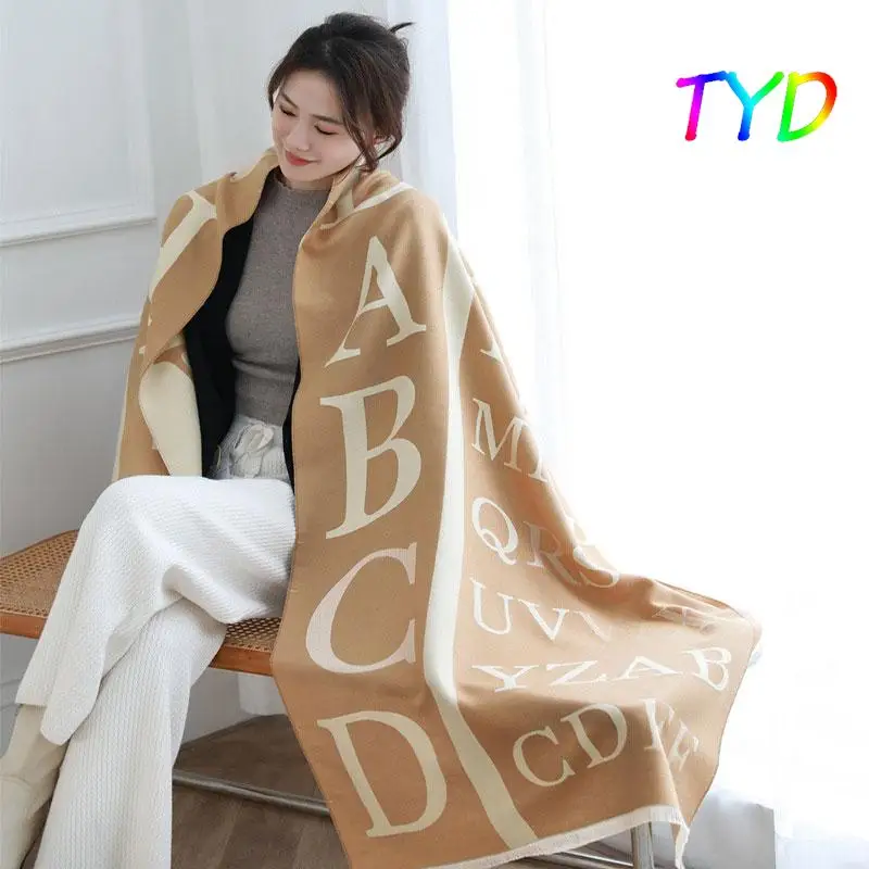 Луксозна марка зимен кашмирен шал жени 65x185cm женски топли пашмина шалове обвивам шалове одеяло дебели дами Bufanda дизайн