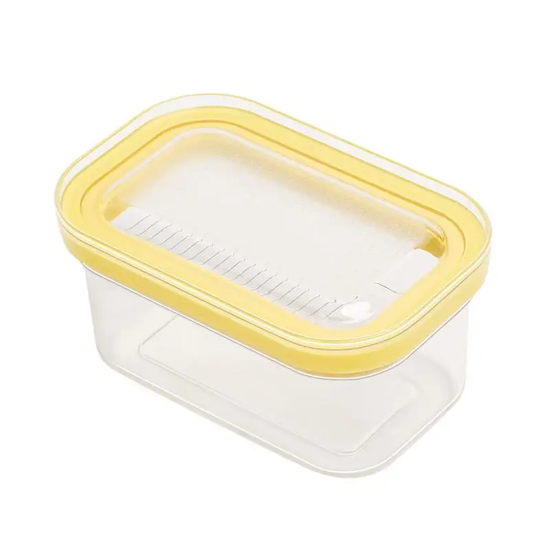 Маслена чиния Херметически затворена кутия за съхранение на прясно масло с резачка Резачка Кухненски инструменти Масло дозатор ястие за плот