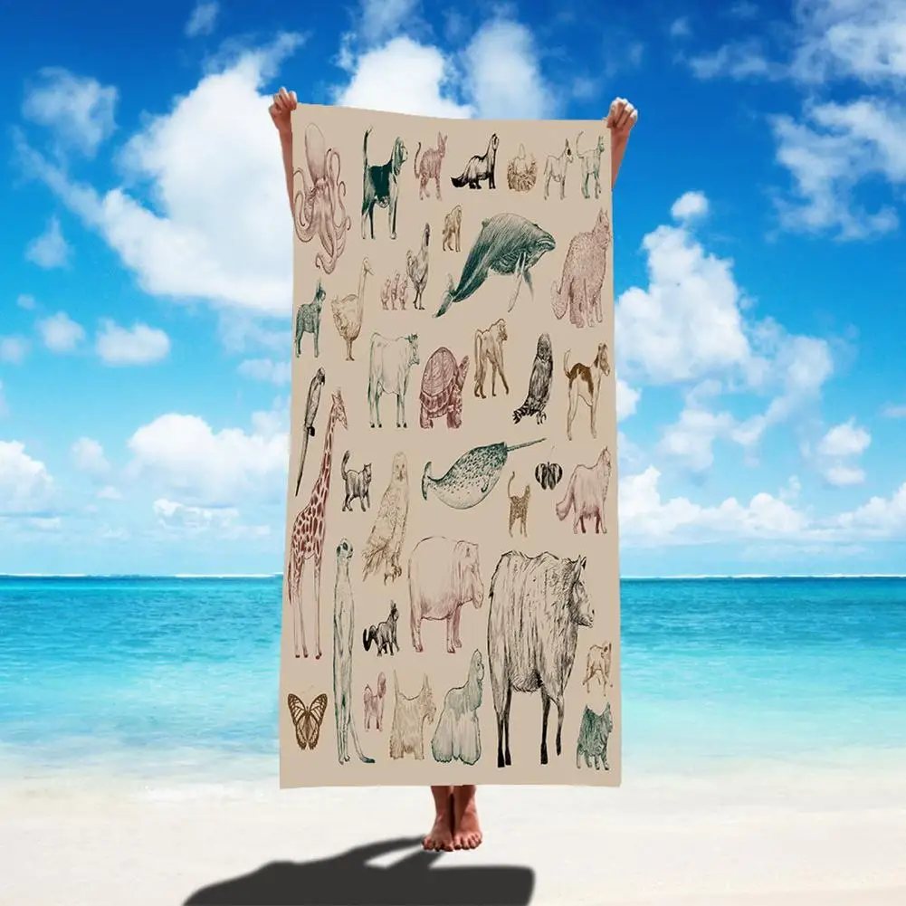 Миеща се душ кърпа Слънцезащита Кърпа за баня Анти-избледняване Плуване Йога Плажна спортна кърпа Поддържайте суха