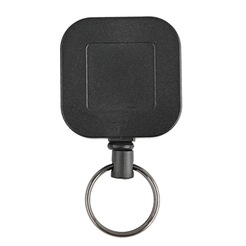 Многофункционален прибиращ се ключодържател Heavy Duty Carabiner ID-Badge Holder Макара с щипка за колан Anti-lost Square Keyring Dropship