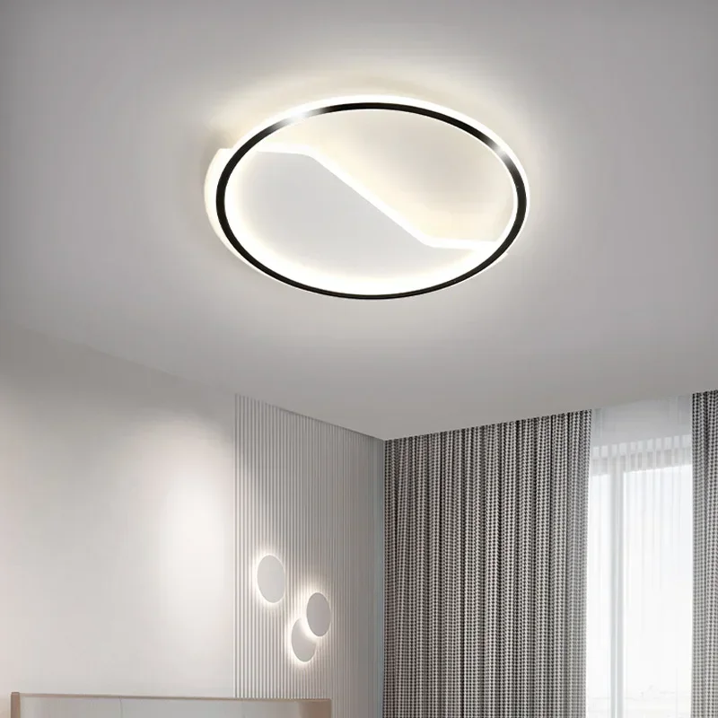 Модерна LED плафониера за всекидневна трапезария спалня балкон кухня коридор осветително тяло вътрешен домашен декор блясък полилей