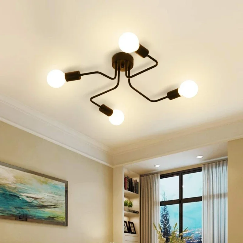 Модерни LED таван полилей осветление спалня полилеи творчески дома осветителни тела хол декор таван светлина