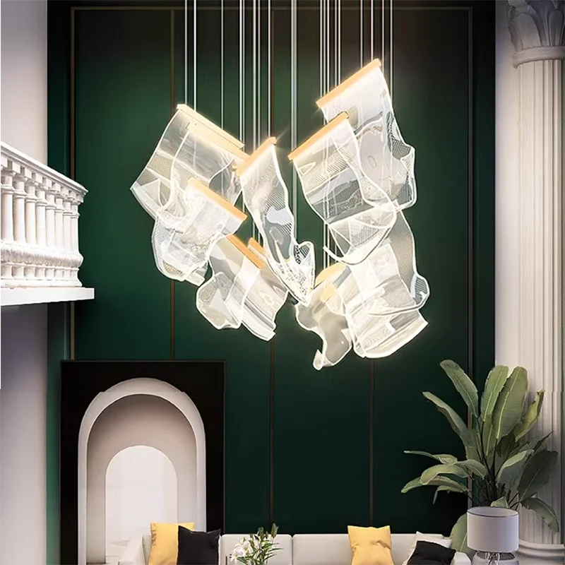 Модерни кристални полилеи вътрешно осветление Таванна лампа висящи светлини доведе полилеи за хола вътрешно осветление