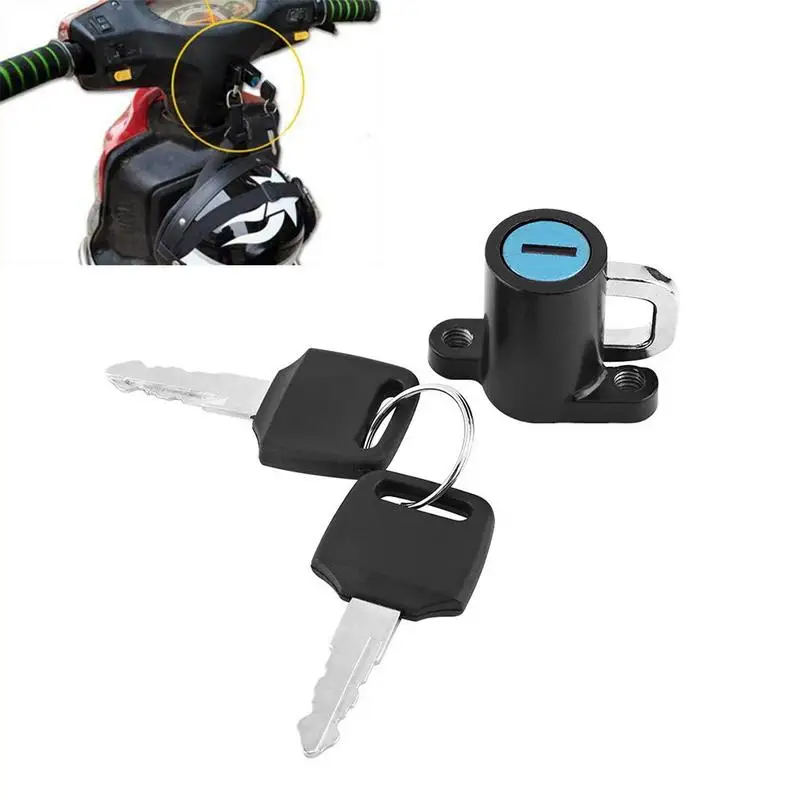 Мотоциклет каска заключване мотоциклет велосипед каска фиксирана ключалката с два ключа висящи кука каска заключване универсален