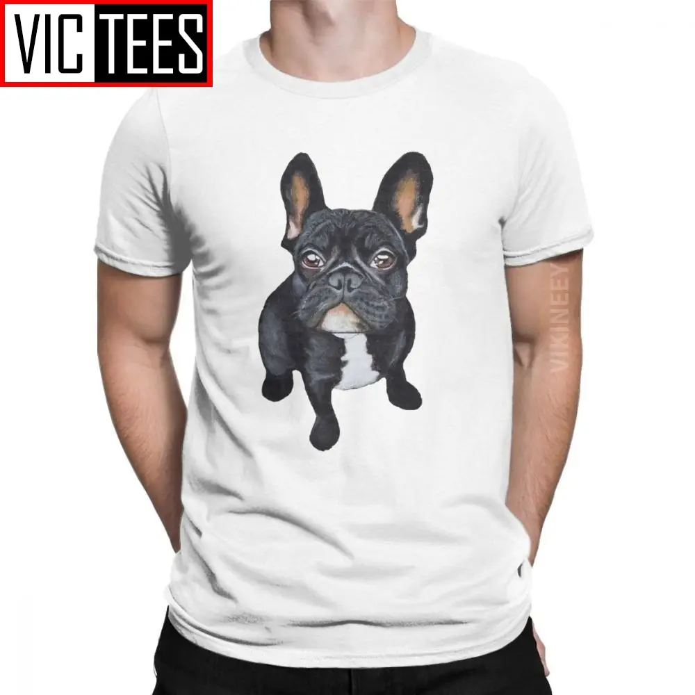 Мъжки булдог куче любовник тениска памук дрехи новост Homme извънгабаритни улично облекло тениска