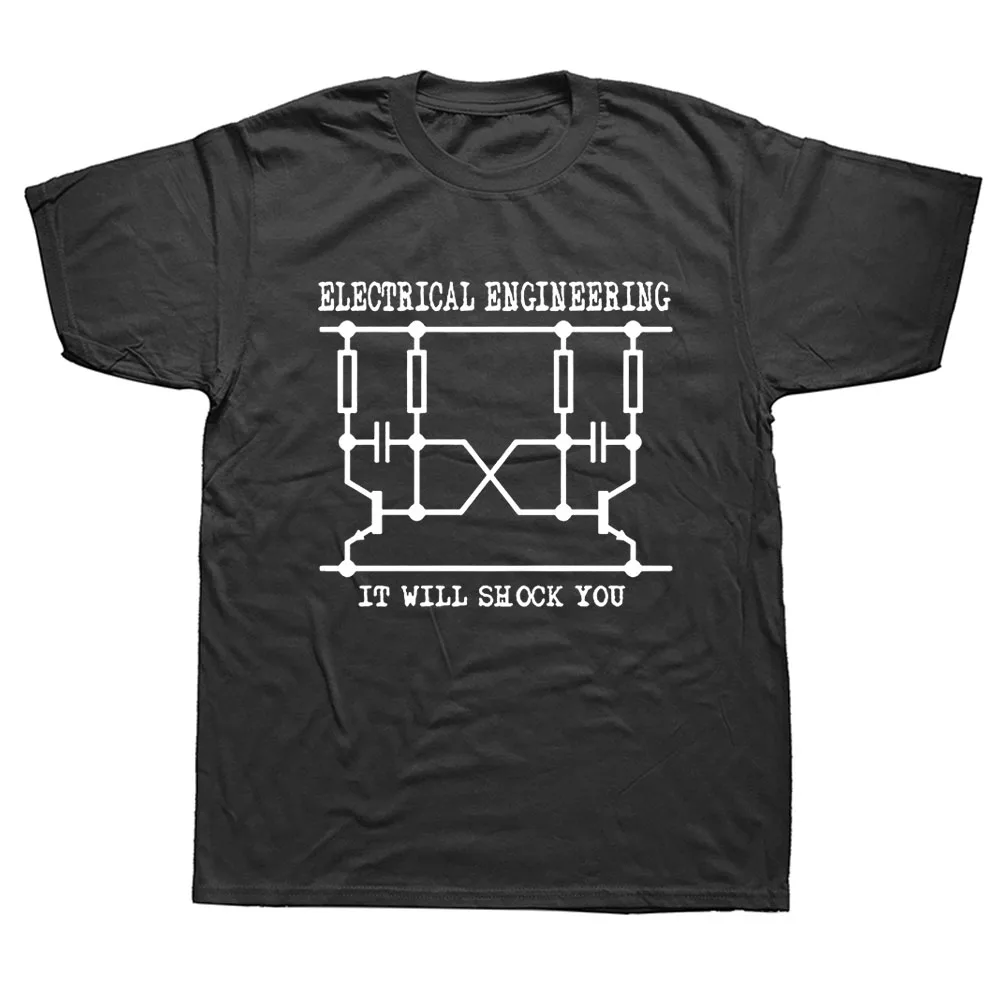 Направете своя собствена риза Електротехника тениска Cool Смешни графични печатни тениски Памук Streetwear къс ръкав