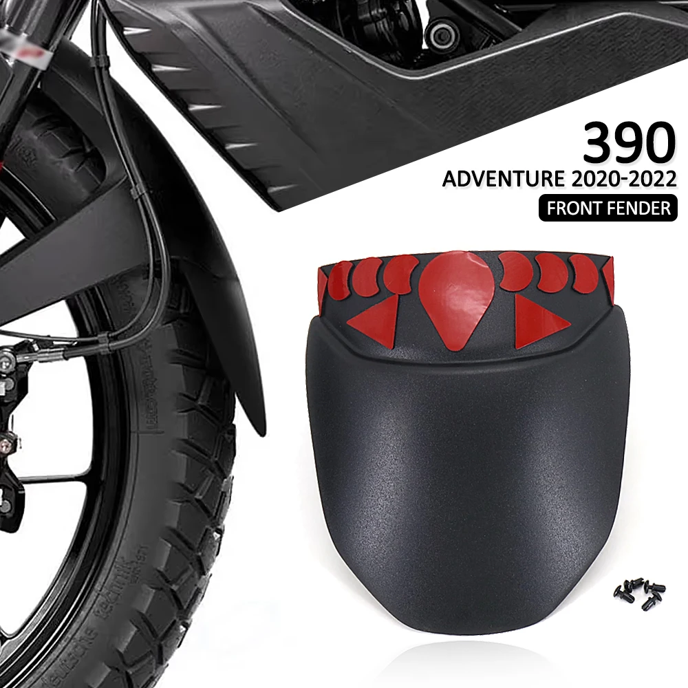 Нов мотоциклет ABS черен преден калник удължител Fender Splash Extension Pad за 390 ПРИКЛЮЧЕНСКИ Приключенски 390ADV 2022 2021 2020