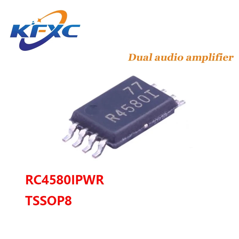 Нов оригинален RC4580IPWR копринен екран R4580I операционен усилвател чип IC пакет TSSOP8