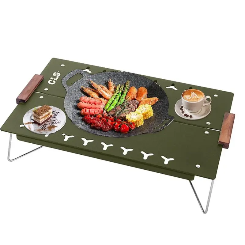 Сгъваема маса за пикник алуминиева сплав лагерна маса преносима тежкотоварна компактна лека сгъваема маса за пикник барбекю плаж