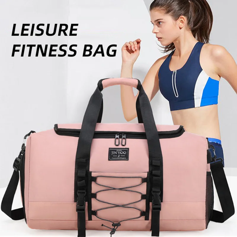  Фитнес чанта на открито фитнес рамо водоустойчива спортна йога чанта за пътуване голям капацитет преносим джоб за обувки Crossbody чанти D1A