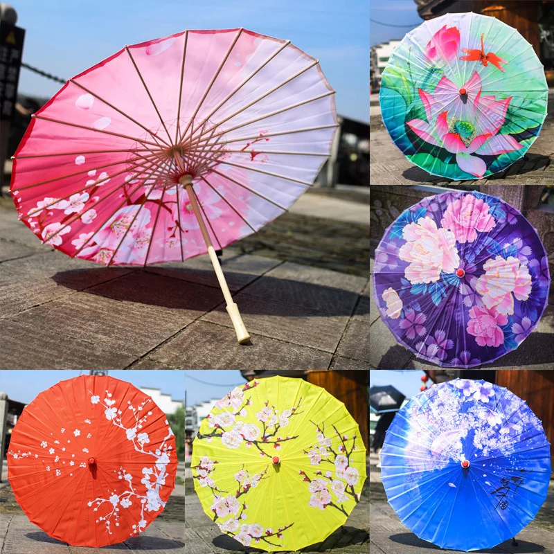 Чадър дъжд жени окачен таван декорация чадър Cheongsam антични смазана хартия чадър снимка фотография