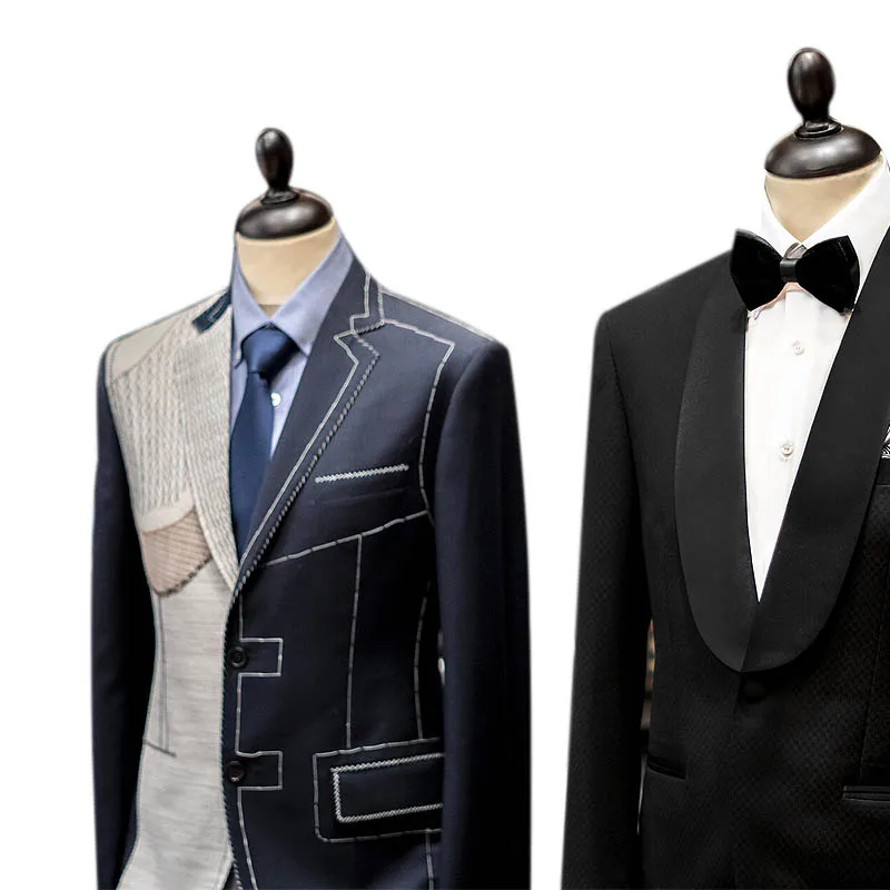 Частен персонализиран бизнес случайни тънък монтаж официално облекло висок клас младоженец сватба мъжки комплект