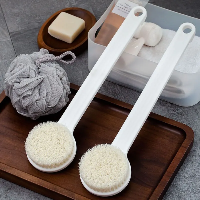 Японска четка за баня дълга дръжка мека коса обратно триене тяло за плувна кърпа комплект козметика с вит C