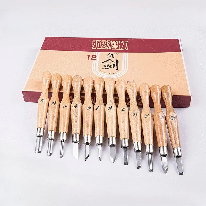 1-комплект японски нож за дърворезба дърводелски прецизен нож за резба длето дървообработваща скулптура DIY длета комплект за основна дърворезба