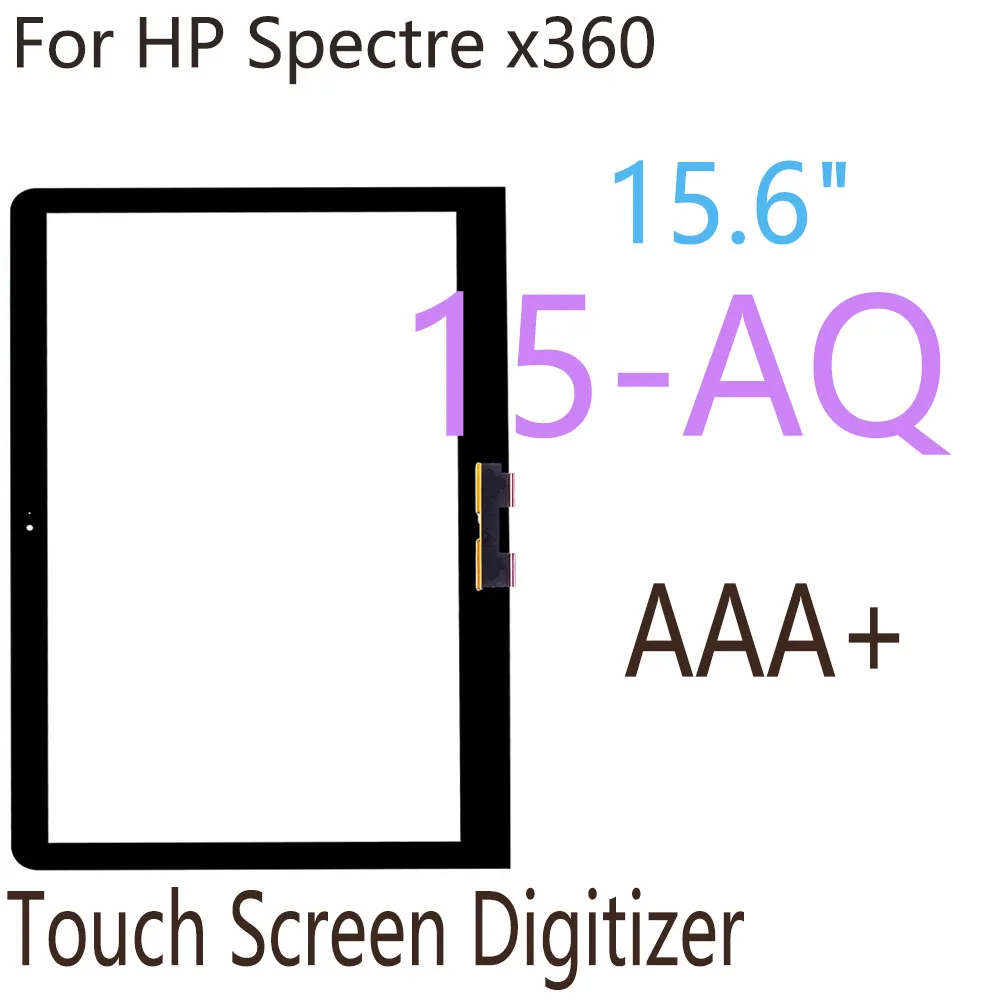 15.6 инча докосване за HP Spectre X360 15 aq 15-AQ сензорен екран дигитайзер сензор външен стъклен панел замяна за HP 15-AQ Touch