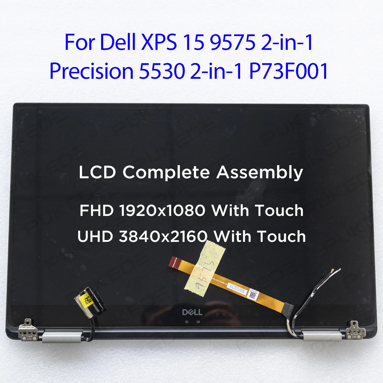 15.6''inch LCD сензорен екран пълен монтаж за Dell XPS 15 9575 2in1 Precision 5530 2-в-1 P73F001 подмяна на дисплея
