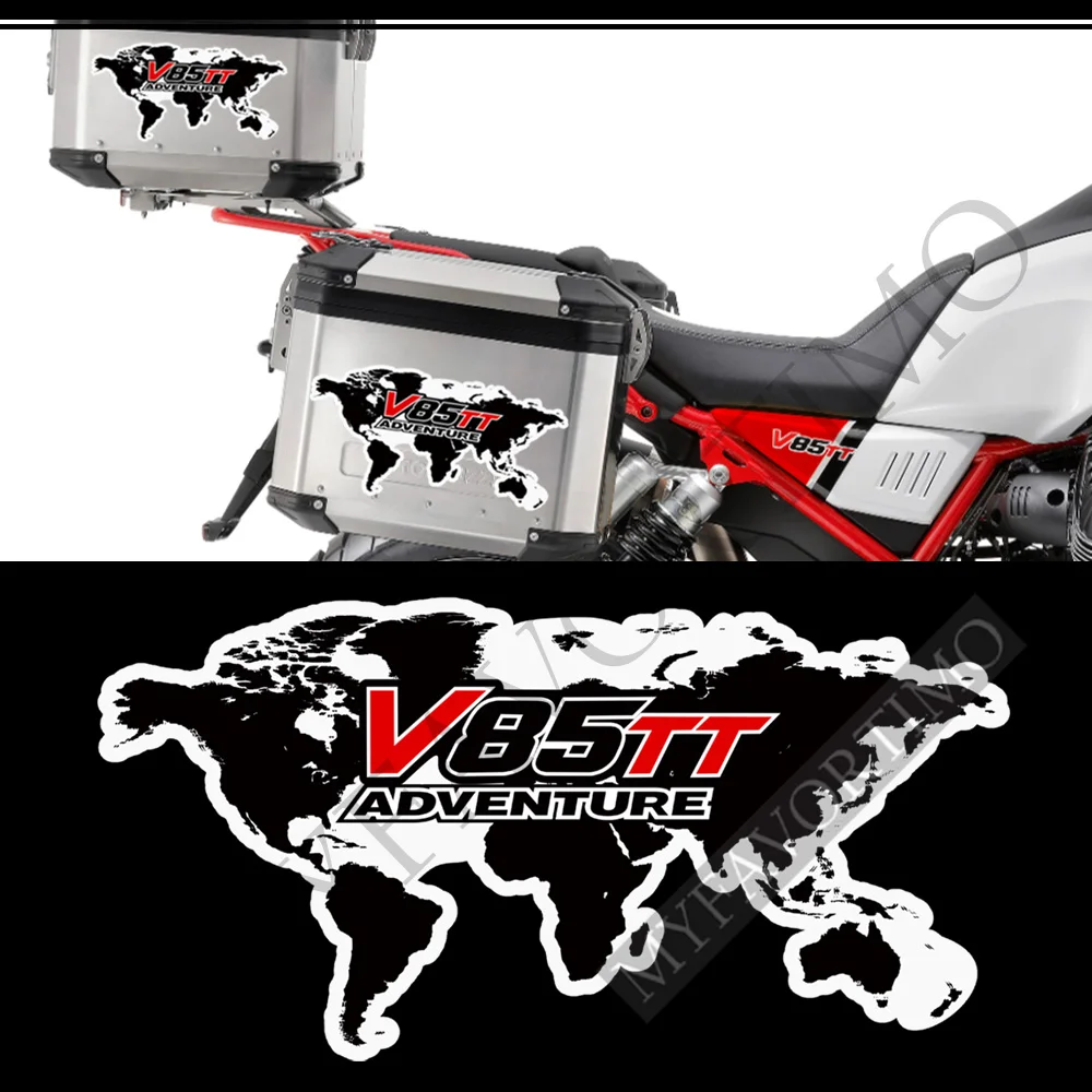 2019 2020 2021 Подложка за резервоар за Moto Guzzi V85TT V 85 TT резервоар подложка протектор стикери Стикер багаж емблема лого случаи багажник багажник багажник 2022