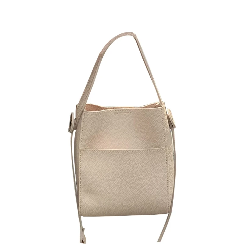 2023 Нови чанти за кофи Проста мода Ежедневна чанта Crossbody чанта PU кожена чанта за рамо Чанта за пътуване чанта за жени Момиче 517D