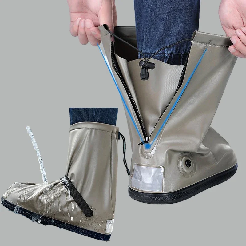 Shoe Cover Аксесоари за дъждобрани Водоустойчив мотоциклет за многократна употреба Колоездене Bike Rain Boot Обувки Покрива Дъждоустойчиви обувки Ботуши за дъжд
