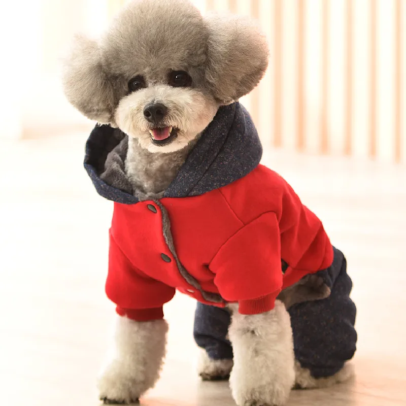 Домашен любимец Зимно палто Топло куче дрехи Гащеризон Кученце облекло Йоркширски Померански Малтийски Бишон Пудел Шнауцер облекло облекло