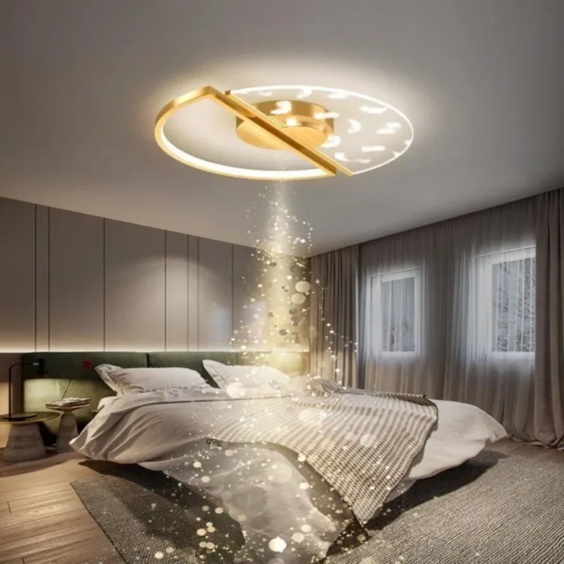 Модерна LED таван полилей светлина за спалня хол таван лампа вътрешно осветление перо акрилни светлини украсяват тела
