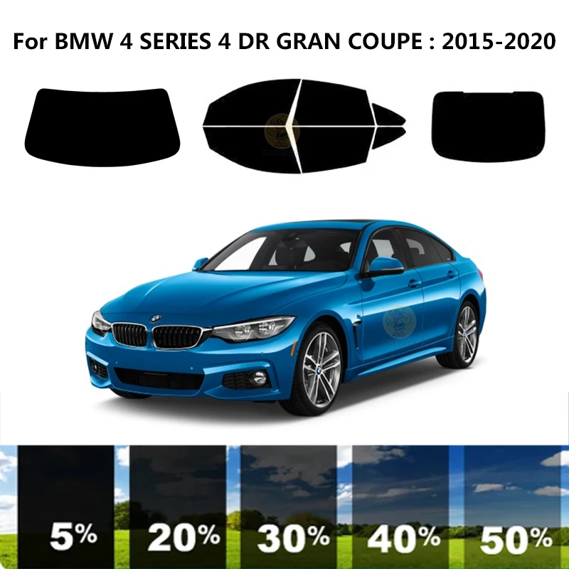 Предварително изрязана нанокерамика автомобил UV комплект за тониране на прозорци Автомобилно фолио за прозорци за BMW 4 СЕРИЯ F36 4 DR GRAN COUPE 2021-2024