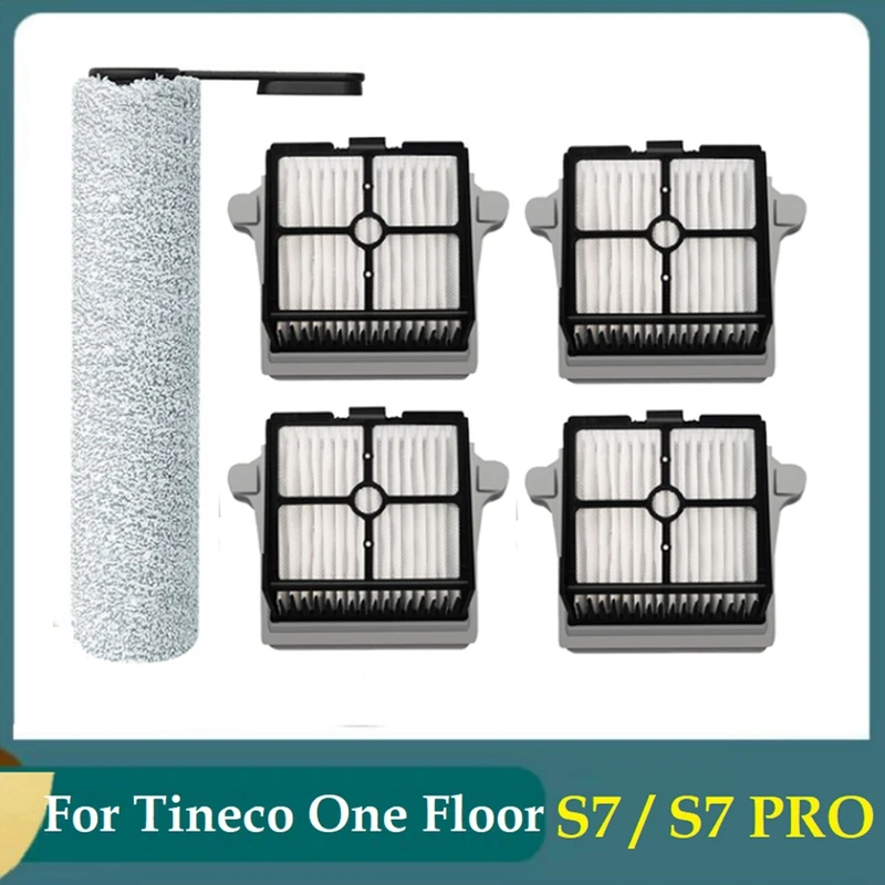 Ролкова четка HEPA филтър за Tineco One Floor S7 / S7 PRO Акумулаторни аксесоари за прахосмукачки Комплект части