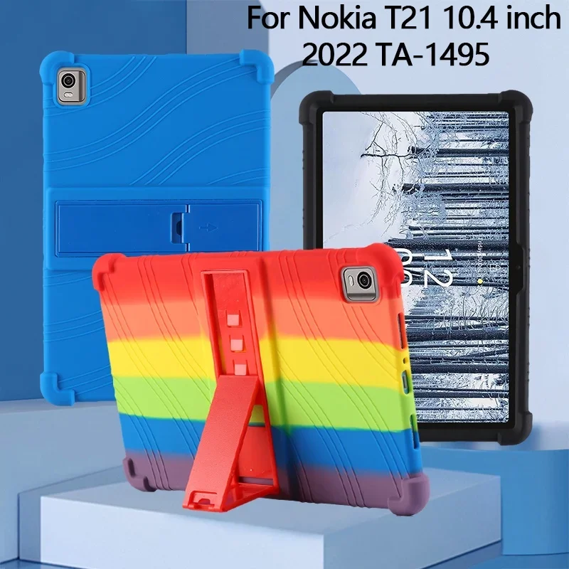 Силиконов калъф със стойка за Nokia T21 2022 10.4