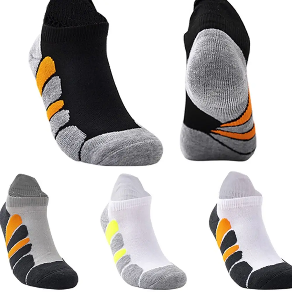 Спортни чорапи Дебела кърпа отдолу Мъже глезена чорапи против хлъзгане за мъже дишаща открит фитнес чорапи
