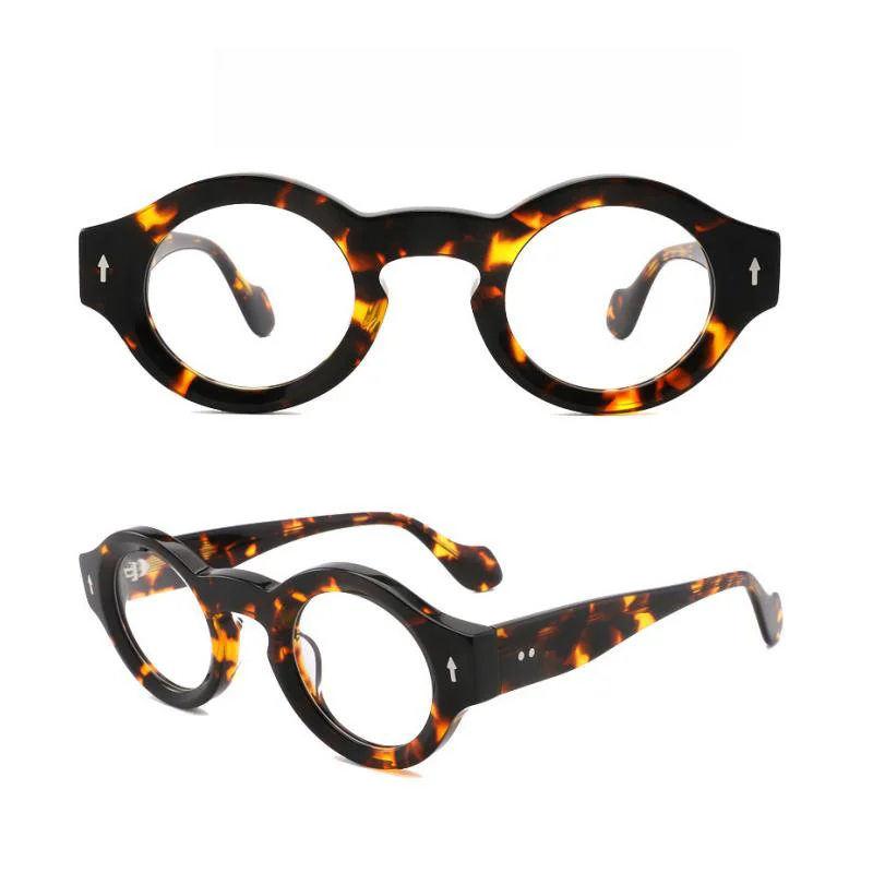 2024 НОВИ Мъже Жени Ретро кръгла рамка за очила Оптични очила Ръчно изработени ацетатни очила за четене с рецепта Жени