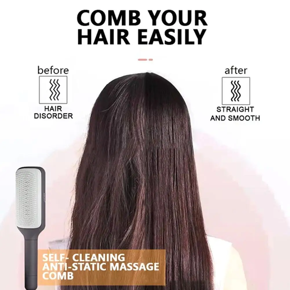 3D четка за коса въздушна възглавница гребен за жени скалп масаж коса гребен автоматично почистване hairbush бръснар стайлинг аксесоари D1N7