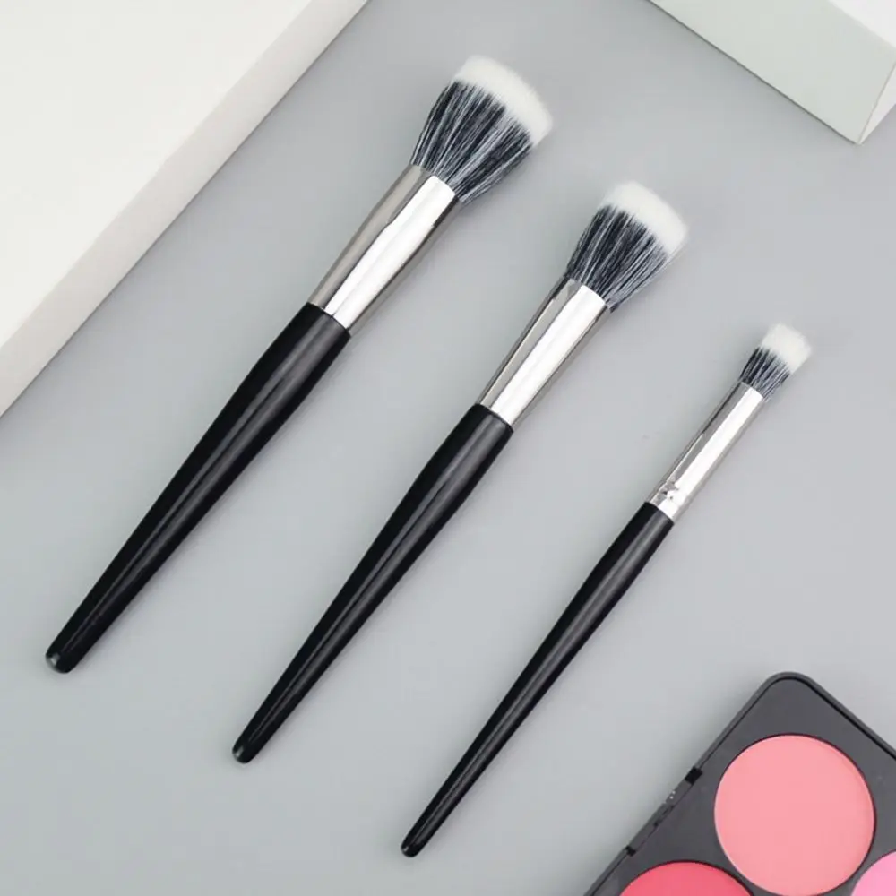 Black Foundation Powder Beauty Tool Blusher for Beginner Makeup Brush Cosmetic Brush Stippling Brush Eyeshadow Brush