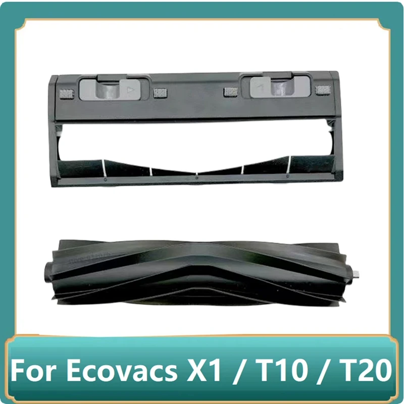 За ECOVACS Deebot T20 Основен гумен капак за ролкови четки за Ecovacs X1 / T10 / T20 Pro Аксесоари за прахосмукачки