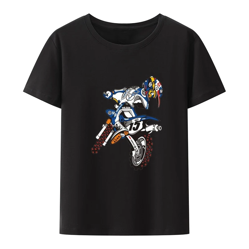Мотоциклет печатна риза Планински велосипед Открит езда Графичен T ризи Мъжко облекло Аниме тениска Cool Leisure Новост Koszulki