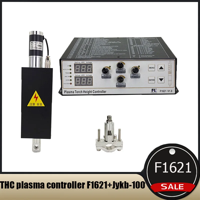 Нова актуализация Thc плазмен контролер F1621 Контролер за височина на машината за рязане на пламък + Асансьор за плазмено рязане Jykb-100-DC24V / t3