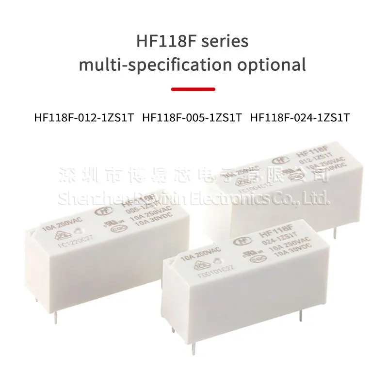 Оригинално реле HF118F-012-1ZS1T, HF118F-005-1ZS1T, HF118F-024-1ZS1T, 5 фута, един комплект преобразуване, малка и висока мощност