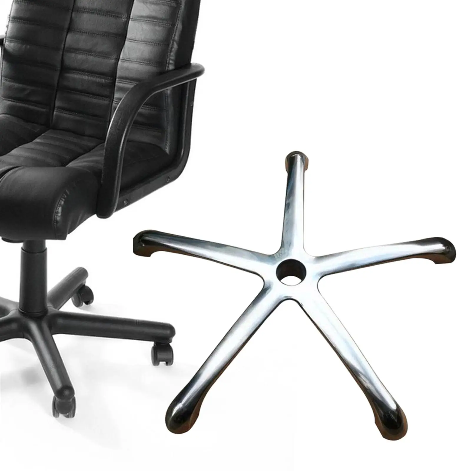  офис стол база универсален въртящ се игрален стол тежкотоварни алуминиева сплав бюро стол база за заседателна зала стол бръснарница