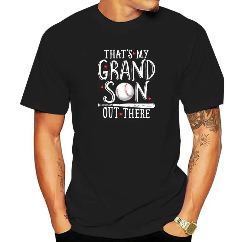 Това е моят внук там Бейзбол T Shirt Catcher Мъже Мъж Отстъпка Семейство T Shirt Памук Топ тениски 3D стил