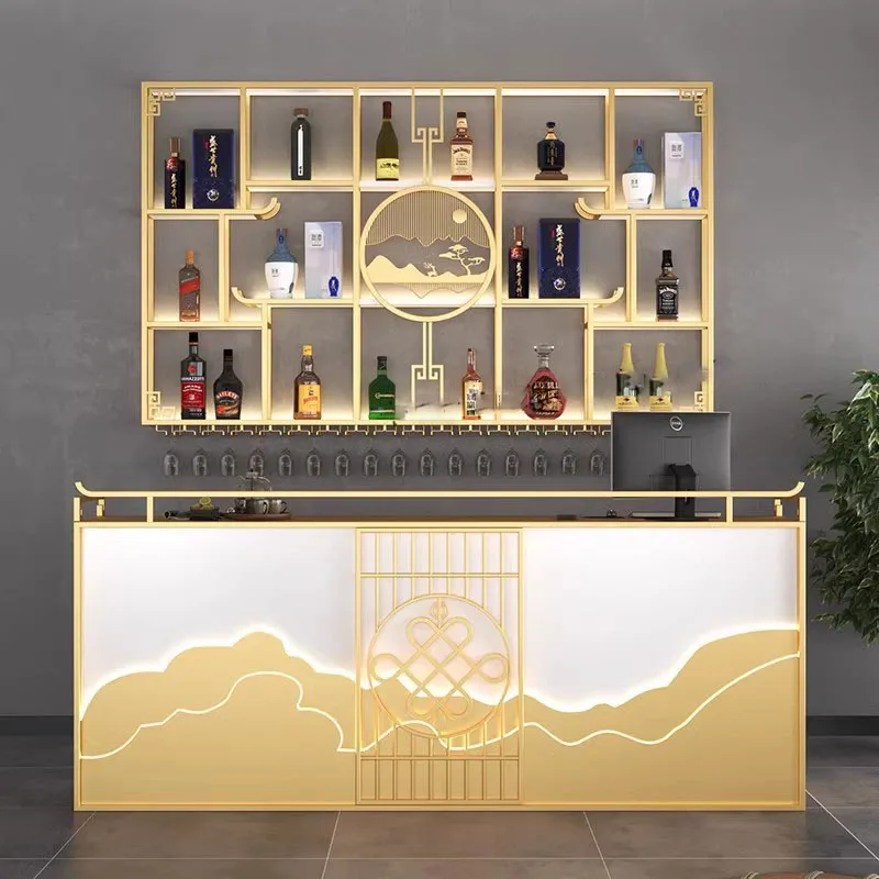 Уиски бутилка бар шкафове висящи метални Уникален ресторант вино шкафове модерна изба Armario Para Vinos кухненски мебели
